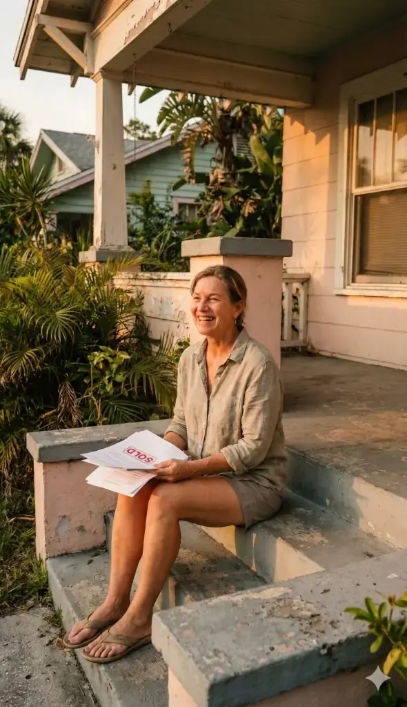 Homeowner selling house for cash in Tampa without repairs or fees